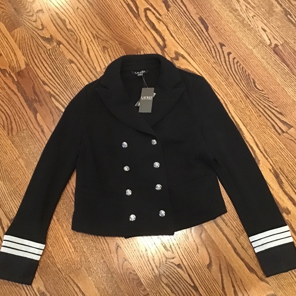 Ralph Lauren Double-Breasted Cropped Field Jacket - Picture 1 of 3